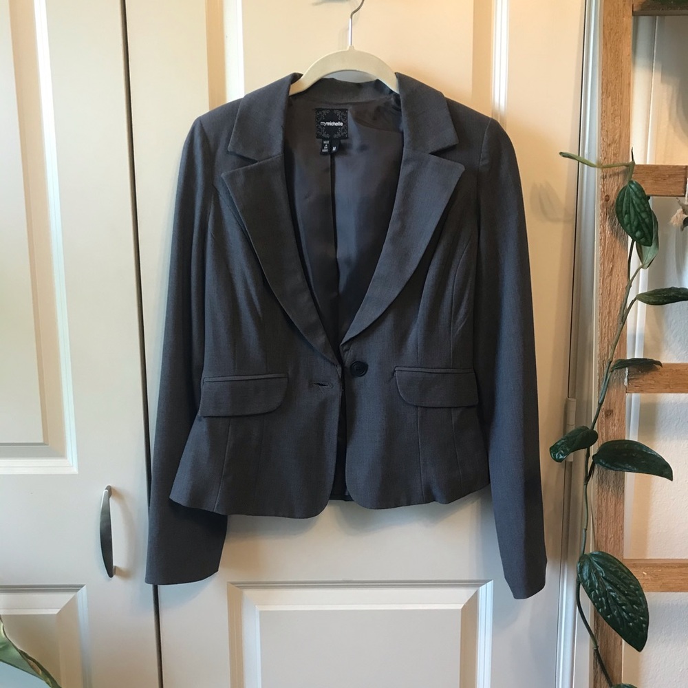 My Michelle Grey Blazer M
